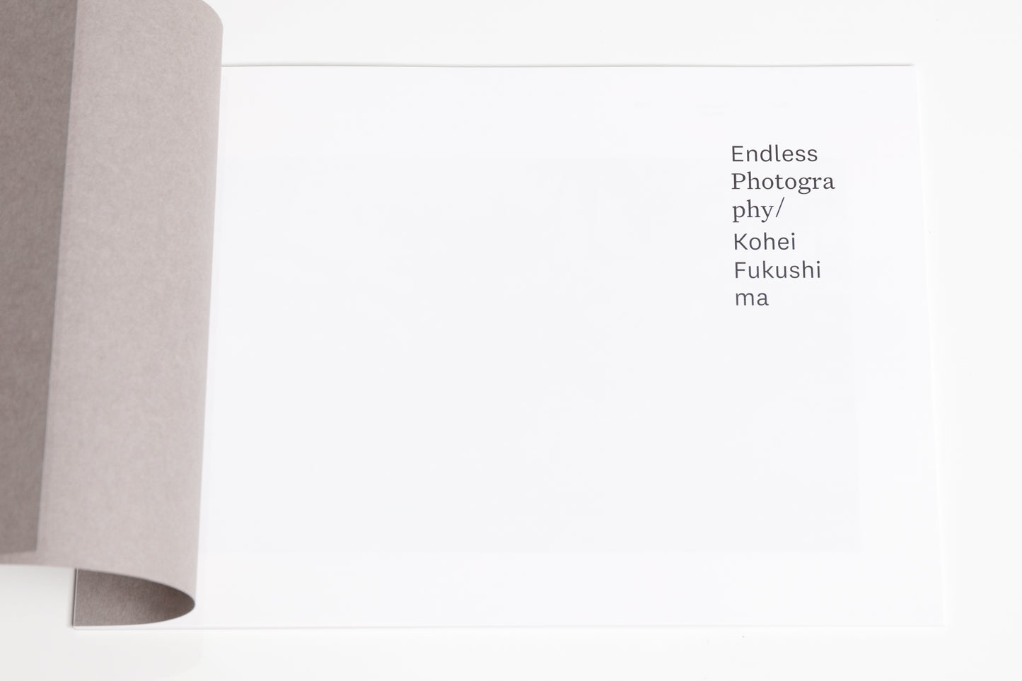 Kohei Fukushima "Endless Photography"